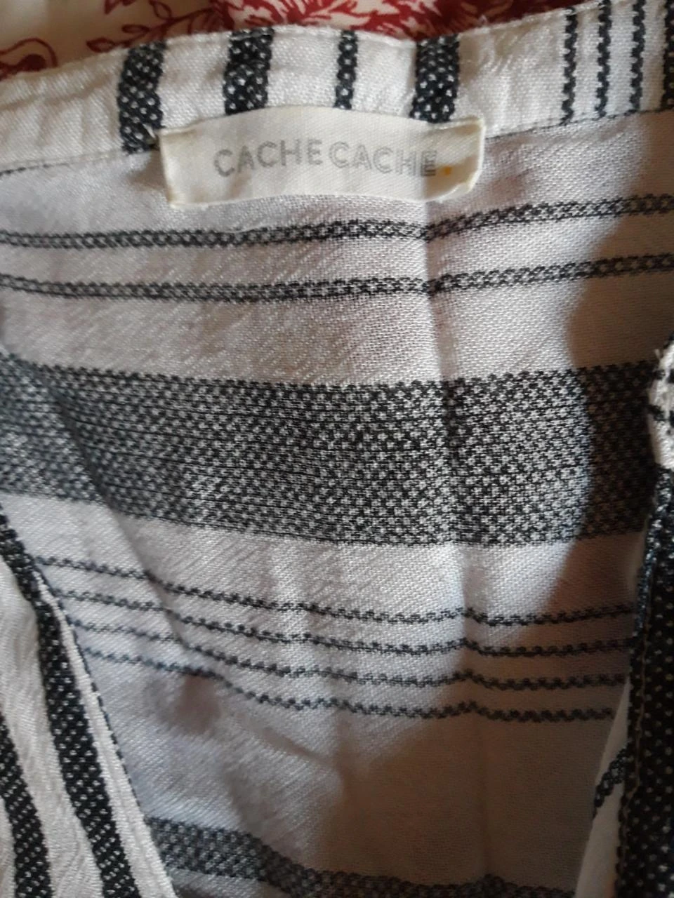 blusa - camiseta de verão listrada Cache-cache tamanho 40 – photo 3